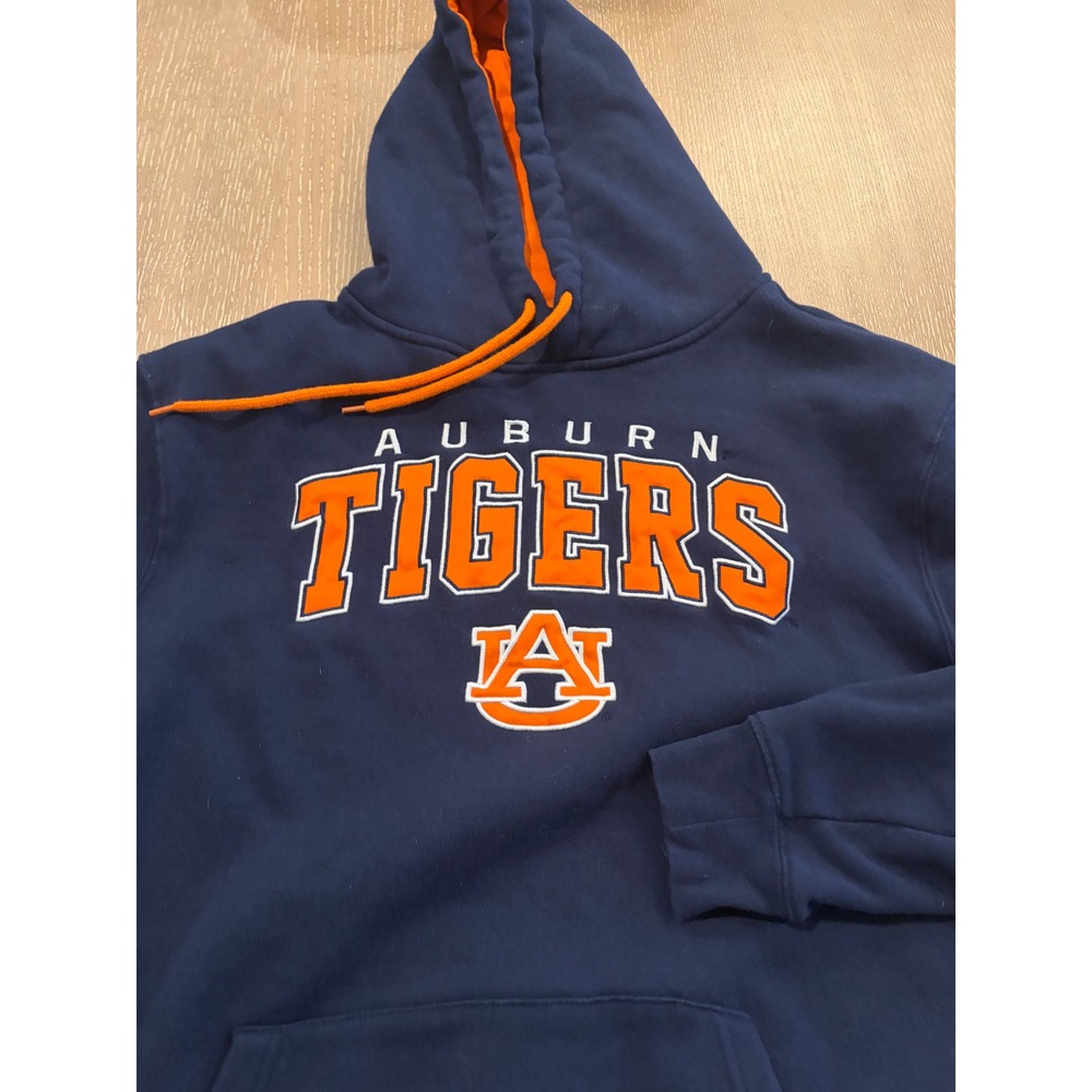 Colosseum Auburn Tigers Men's Large‎ Navy Blue Pullover Hoodie Sweatshirt EUC